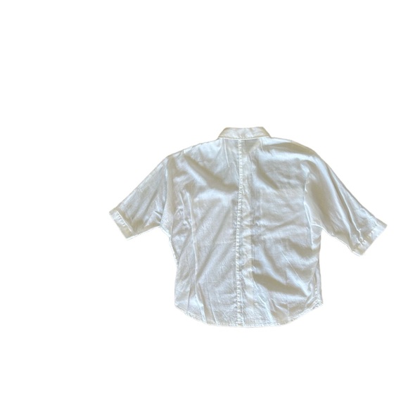 White Womens Theory 3/4 Sleeve blouse - Picture 3 of 3